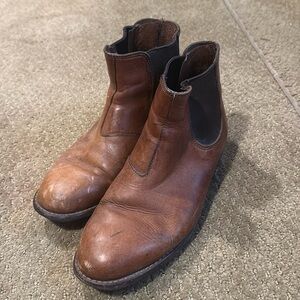 WOLVERINE 1000 MILE BROWN LEATHER BOOTS